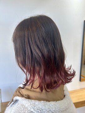 ドットエフ(.f) グラデーション/裾カラー