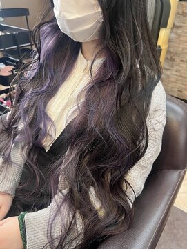 キャラ 池袋本店(CHARA) スーパーロングをインナーカラーへ【初カラー/インナーカラー】