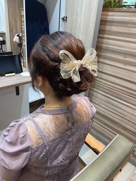 レリーハット(rely hatto) 結婚式お呼ばれアップ