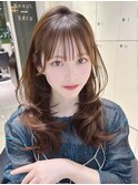 レイヤーカット/暖色カラー