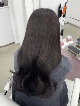 エヌアイ オモテサンドウ(ni omotesando) 韓国ヘア/ラベンダーグレージュ/暗髪レイヤー　上野