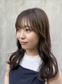 似合わせ顔まわりカット／小顔カット/透明感カラー/ 艶カラー