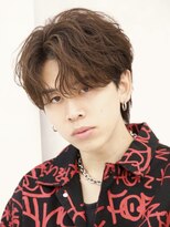 ルーシー 渋谷(LUCEY)&nbsp;センターパートフェザーパーマシャドウパーマメンズパーマ