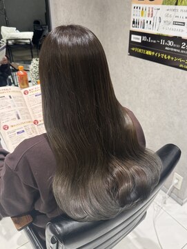 フォルテノエル 静岡鷹匠店(FORTE Noel) 髪質改善/オリーブグレージュ/透明感カラー