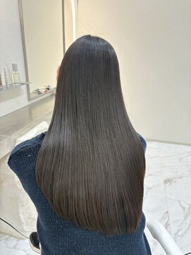 イオエ 表参道(ioe) 黒髪/オリーブグレー/小顔/ココアベージュ/髪質改善/縮毛矯正