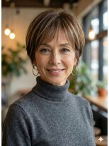 花かんざし&nbsp;ミセスショート×ハイライト