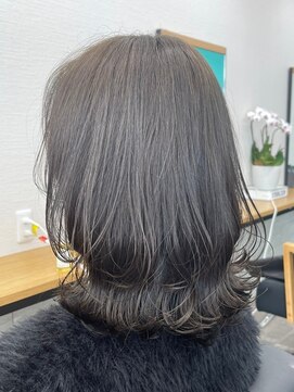 ラル 水戸県道50号店(Lalu.) ピンクベージュ/アンブレラカラー/クールショート/前髪/水戸