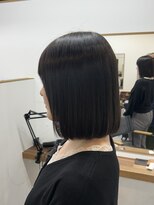 ファーストステップ 表参道(FIRST STEP)&nbsp;20代30代ミニボブ切りっぱなしボブ前髪あり小顔外はねボブ韓国風