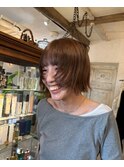 外ハネ顔周りレイヤー