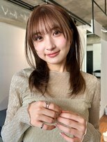 シンス 銀座(since)&nbsp;ミディアムレイヤー/顔周りレイヤー/小顔ヘア/似合わせカット