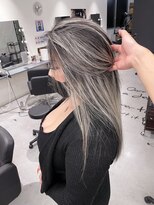 キング 京橋店(K!ng)&nbsp;レイヤーカットブリーチなしダブルカラーハッシュカット韓国