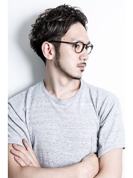 メリケンバーバーショップ コウベ(MERICAN BARBERSHOP KOBE) ビジネワイルドスアップバングツーブロックテクノ#m3194