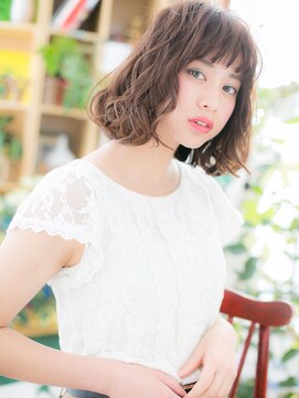 カバーヘア イヴ 戸頭店(COVER HAIR EVE) *EVE戸頭*オン眉×とろみカール★アシンメトリー小顔ボブa