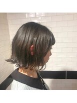 ブラウン ナカノ(BROWN nakano)&nbsp;外ハネくせ毛風ニュアンスウェーブ☆アディクシーサファイア