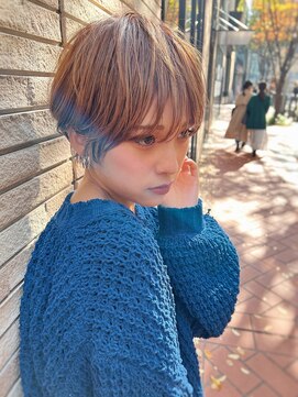 ワン バイ ジエクト(One by The Ect) 大人可愛い20代30代40代 前下がりショートボブ丸みショート◎