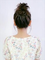 アース 三軒茶屋店(HAIR&MAKE EARTH) お団子ラフアレンジ_アップ_簡単_おくれ毛_三軒茶屋_髪質改善