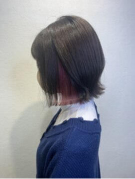 エイム ヘア デザイン 町田店(eim hair design) ココア×ピンクインナーカラー