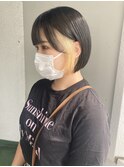 ハイトーンインナーカラーベージュフェイスフレーミング