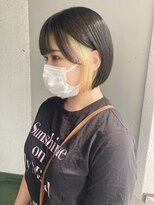 ソーコ 渋谷(SOCO) ハイトーンインナーカラーベージュフェイスフレーミング