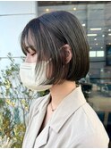【MOTHER　下北沢】オリーブカーキ×耳掛けショート　