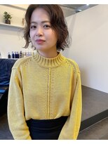 ヤーン(yearn) 《yearn》サンドベージュ×ウェーブパーマ《伏見/栄/名駅》