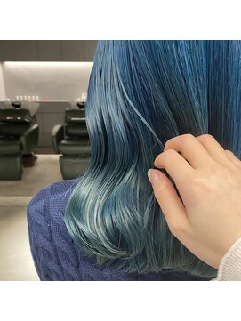 リール(rire) blue silver color