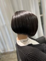 ツムグ 代官山店(TUMUGU) 30代40代50代小顔ショートボブ丸みショートアッシュブラック