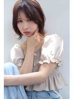 テラス 寝屋川(Terrace)&nbsp;似合わせカットペールベージュ小顔カット外ハネボブ