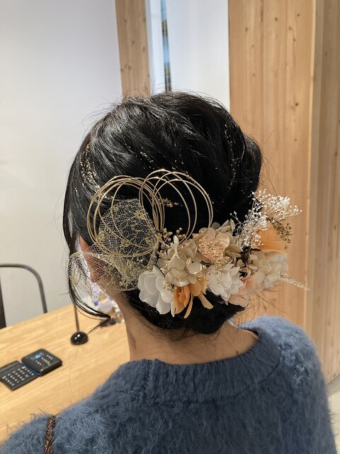 成人式用ヘアセット