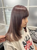 ネウィ 所沢(newi)&nbsp;前髪ローライト＋ラベンダーグレージュ