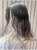 ブロンドインナーグレーベージュ【ホワイトグレージュカラー】