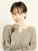 黒髪/グレーベージュ/レイヤーロング/前髪パーマ[新宿駅]