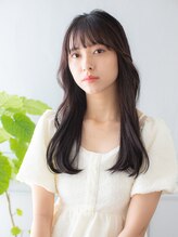 ヴィカーム(VICALM) 20代.30代.40代.パッツンロング シースルーバング 艶髪ロング
