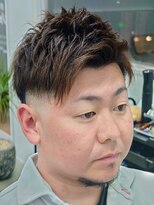 ジャガー 浦添店&nbsp;2ブロック×フェード　アップバング