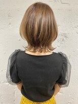 ダブルトーキョー シブヤ(W-TOKYO SHIBUYA)&nbsp;ネオウルフ×Sepiaベージュボブウルフ　ウルフカット