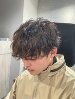 キングオブヘア バイ ノイズ 梅田茶屋町店(KING of hair by NOISM)&nbsp;ウルフカットツイストスパイラルパーママッシュショートヘア