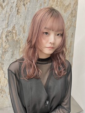 ソル 栄矢場町(SOL) ピンクベージュ/透明感カラー/名古屋美容院/秋色
