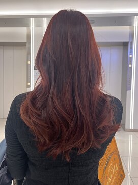 ピークアブー アヴェダ ギンザシックス(PEEK-A-BOO AVEDA GINZASIX) ブリーチなしカラーカシスカラー秋冬カラー艶透明感美白