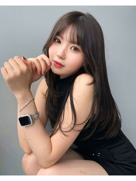 ロンドウル 熊本(Lond ulu) レイヤーカット/小顔に見せるヘア/ネビージュ/黒髪カタログ/美髪