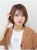 アッシュベージュボブ