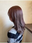 ロング/暖色系/赤