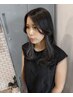 【ダメージを少なくブリーチを楽しみたい方】小顔カット＋イヤリングカラー＊