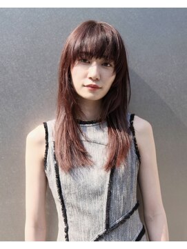 ランプ 代官山(the lamp) ピンクブラウン × 前髪ありレイヤー小顔くびれミディ20代30代