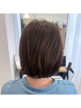 ウイ バイ ファースト 北四番丁店(u'i by first) グラデーションボブ／アーモンドブラウンカラー／美髪カラー