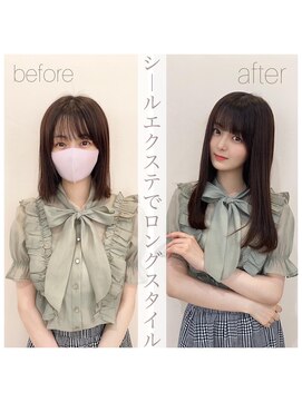 ルイス(L'wis) シールエクステが上手い美容師が作る、ボブ～ミディアムに変身！