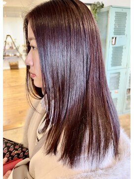 パロ アルト(Palo Alto) ピンクブラウン×レイヤーカット