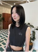 栄質感レイヤーカットミディアム