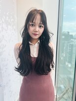 ギグス 栄店(gigs)&nbsp;ロングレイヤー/顔周り/小顔ヘア/似合わせ/ダークグレージュ/栄