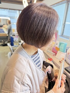 アングゥギャラリー(ungu GALLERY) 丸みボブ/白髪ぼかしカラー