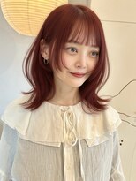 アンカーバイナチュラル(anchor by natural) 韓国風/レイヤー/前髪カット/オリーブ/透明感/ハッシュカット